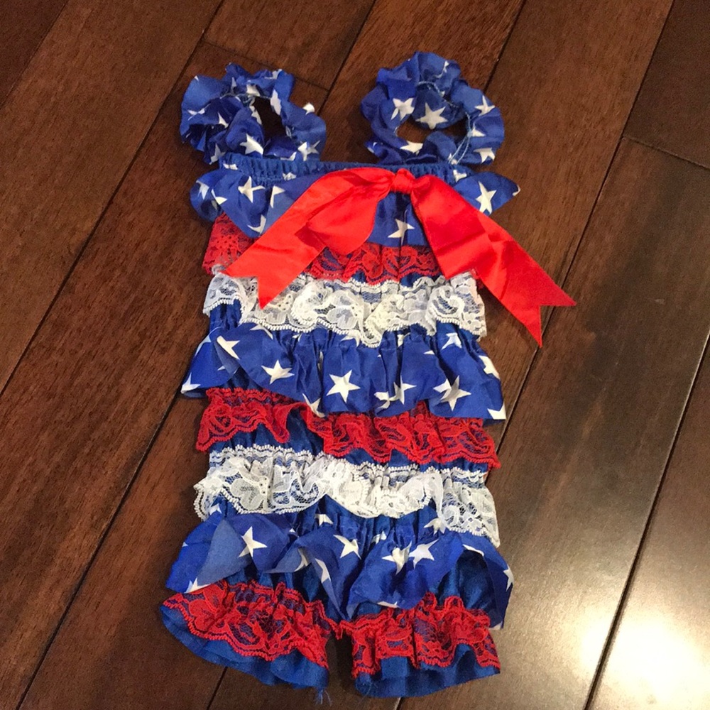 Size 3 months Patriotic romper